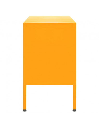 Mobile TV Giallo Senape 105x35x50 cm in Acciaio