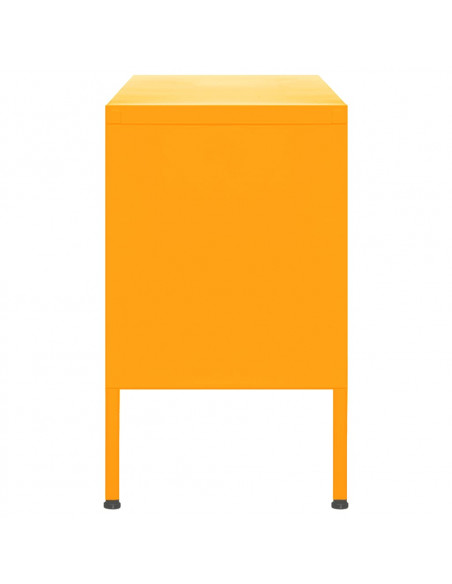 Mobile TV Giallo Senape 105x35x50 cm in Acciaio