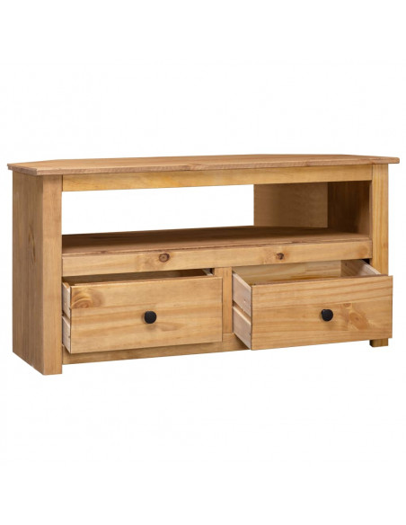 Mobile Porta TV Angolare 93x49x49 cm Pino Massello Panama Range