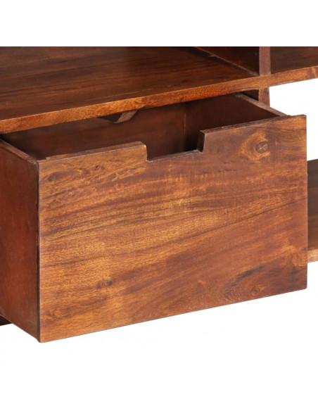 Mobile Porta TV 140x30x35 cm in Legno Massello di Acacia