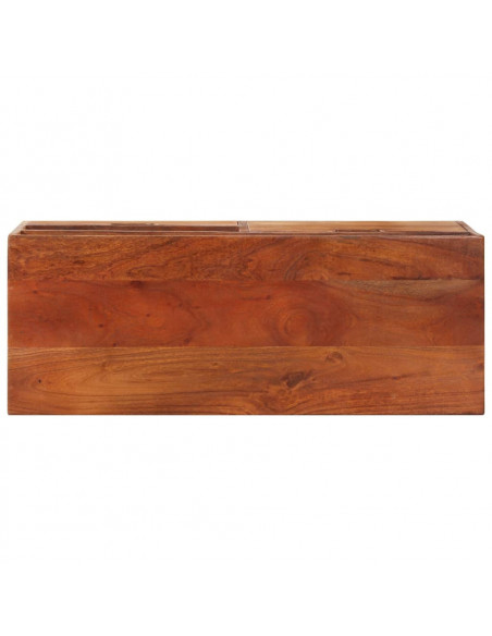 Mobile Porta TV 80x30x42 cm in Legno Massello di Acacia
