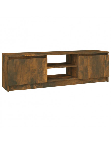 Mobile TV Rovere Fumo 120x30x35,5 cm in Legno Multistrato