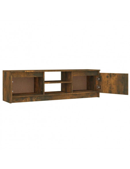 Mobile TV Rovere Fumo 120x30x35,5 cm in Legno Multistrato