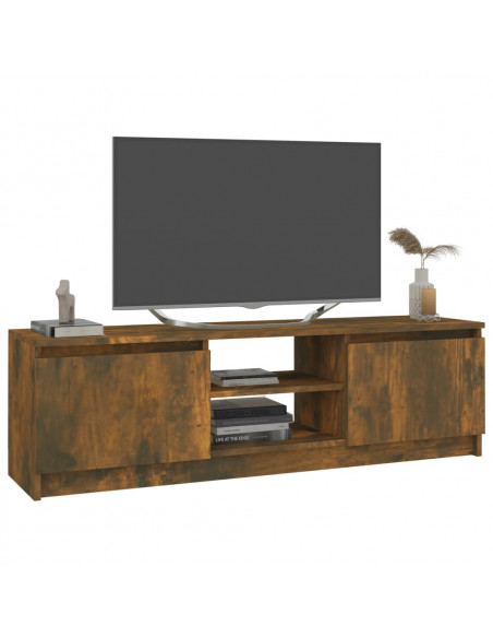 Mobile TV Rovere Fumo 120x30x35,5 cm in Legno Multistrato
