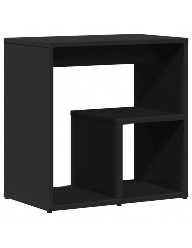 Tavolini Neri 2 pz 50x30x50 cm in Legno Multistrato