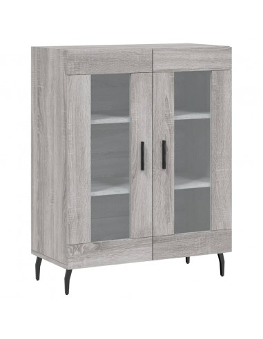 Credenza Grigio Sonoma 69,5x34x180 cm in Legno Multistrato