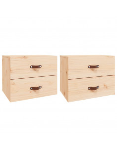 Comodini a Muro 2 pz 50x36x40 cm 2