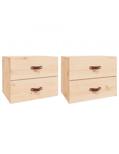 Comodini a Muro 2 pz 50x36x40 cm