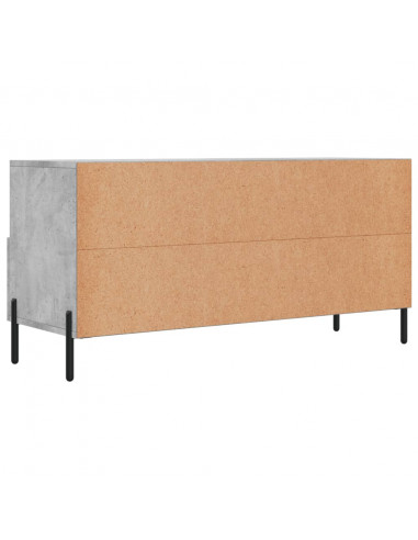 Mobile Porta TV Grigio Cemento 102x36x50 cm Legno Multistrato