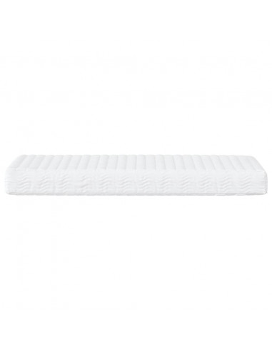 Divano Letto con Materasso Crema 100x200 cm in Tessuto