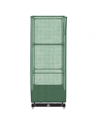 Letto Rialzato con Copertura Serra Effetto Rattan 40x40x123 cm