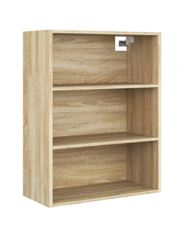 Armadietto Pensile a Parete Rovere Sonoma 69,5x32,5x90 cm