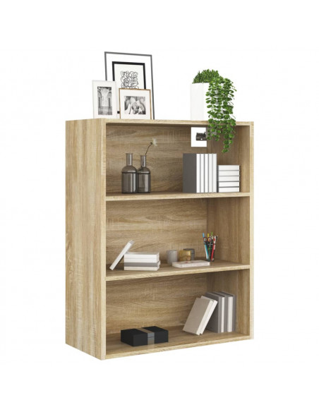 Armadietto Pensile a Parete Rovere Sonoma 69,5x32,5x90 cm
