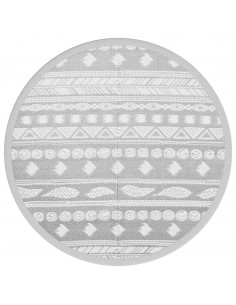 Tappeto da Esterno Grigio Ø160 cm in PP 2