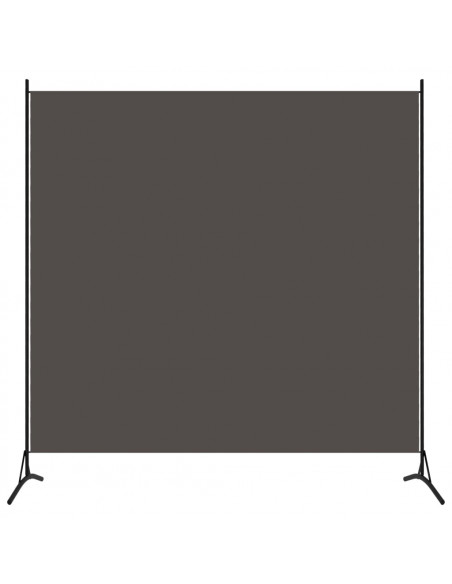 Paravento Antracite 175x180 cm in Tessuto