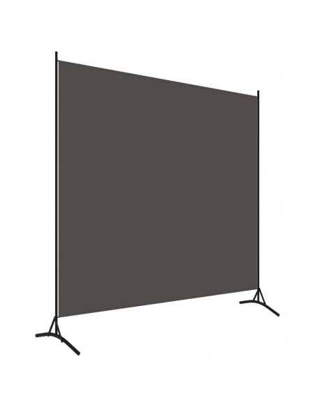 Paravento Antracite 175x180 cm in Tessuto
