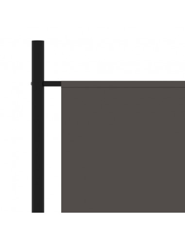 Paravento Antracite 175x180 cm in Tessuto