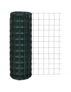 Recinzione Europea in Acciaio 10 x 1,5 m Verde 2
