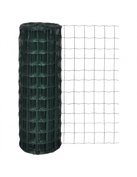 Recinzione Europea in Acciaio 10 x 1,5 m Verde