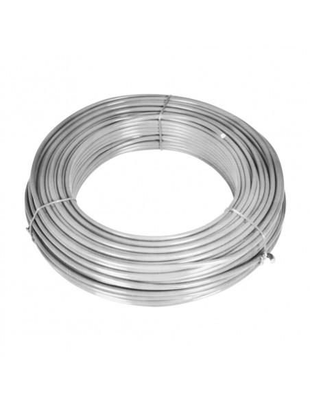 Recinzione in Rete con Pali in Acciaio Zincato 15x1,25m Argento
