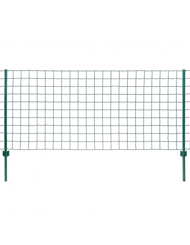 Set Recinzione Euro 20x1,2 m in Acciaio Verde