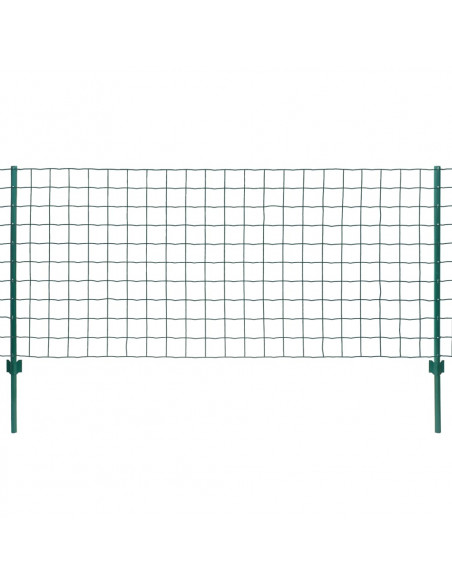 Set Recinzione Euro 20x1,2 m in Acciaio Verde