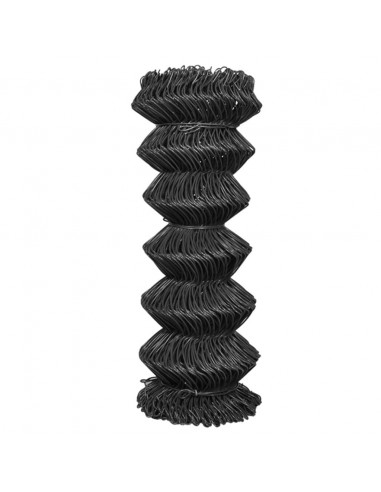 Recinzione in Rete in Acciaio 15x1 m Grigio