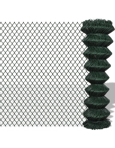 Recinzione a Rete in Acciaio 1,5x15 m Verde