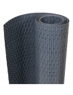 Paravento da Balcone Antracite 1000x90 cm in Polyrattan 2