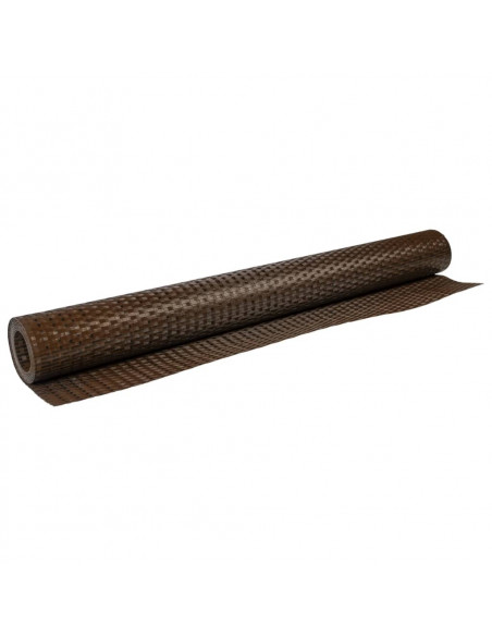 Paravento da Balcone Marrone e Nero 500x90 cm in Polyrattan