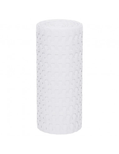 Schermi da Balcone 5 pz Bianchi 255x19 cm in Polyrattan