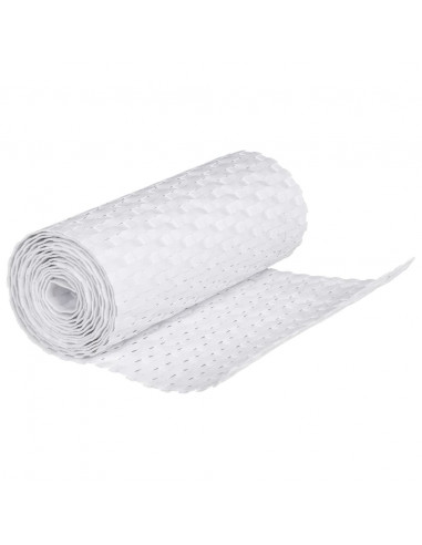 Schermi da Balcone 5 pz Bianchi 255x19 cm in Polyrattan