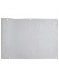 Paravento da Giardino Grigio 400x75 cm in PVC 2