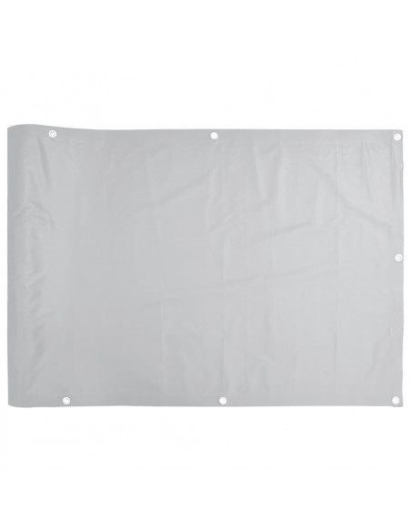 Paravento da Giardino Grigio 600x75 cm in PVC