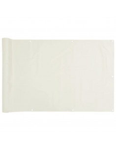 Paravento da Giardino Bianco 400x75 cm in PVC 2