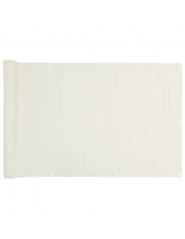 Paravento da Giardino Bianco 400x75 cm in PVC