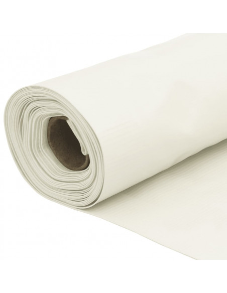 Paravento da Giardino Bianco 400x75 cm in PVC
