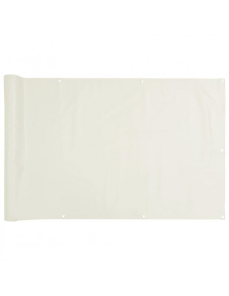 Paravento da Giardino Bianco 400x120 cm in PVC