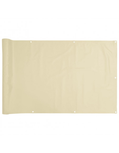 Paravento da Giardino Crema 300x120 cm in PVC