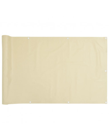 Paravento da Giardino Crema 500x120 cm in PVC