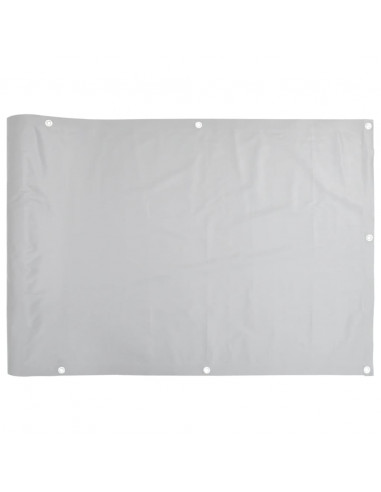 Paravento da Giardino Grigio 400x120 cm in PVC