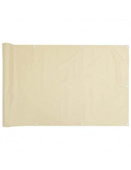 Paravento da Giardino Crema 400x90 cm in PVC