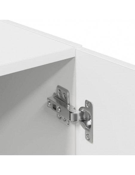 Mobile da Cucina Bianco 38x41,5x131,5 cm in Legno Multistrato