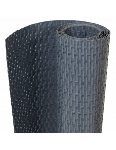 Paravento da Balcone Antracite 1000x100 cm in Polyrattan 2