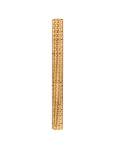 Paravento da Balcone Marrone Chiaro 400x80 cm in Polyrattan