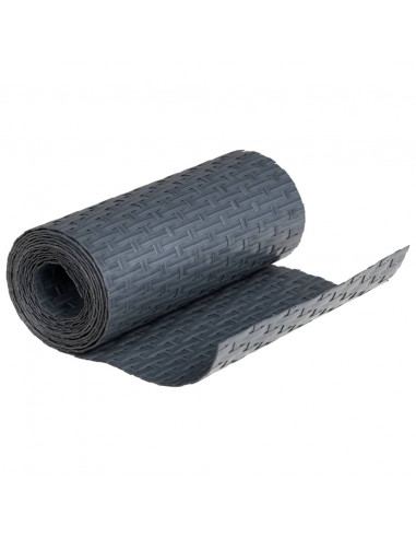 Schermi da Balcone 10 pz Antracite 255x19 cm in Polyrattan