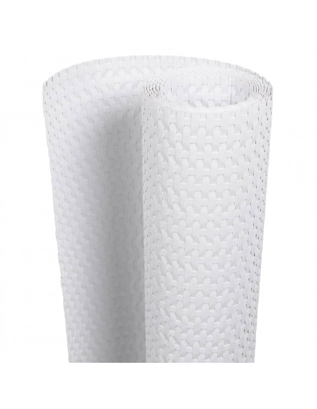 Schermi da Balcone 10 pz Bianchi 255x19 cm in Polyrattan
