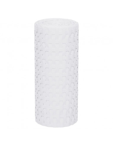 Schermi da Balcone 10 pz Bianchi 255x19 cm in Polyrattan