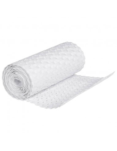 Schermi da Balcone 10 pz Bianchi 255x19 cm in Polyrattan