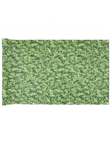 Paravento da Giardino con Aspetto Pianta Verde 500x75 cm PVC